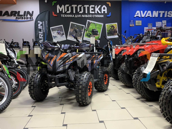 Квадроцикл детский Racer (Рейсер) RC125 Raptor оранжевый (машинокомплект) | Мототека